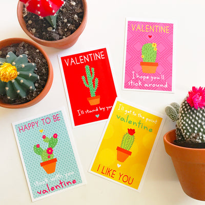 cactus punny valentines on barquegifts.com