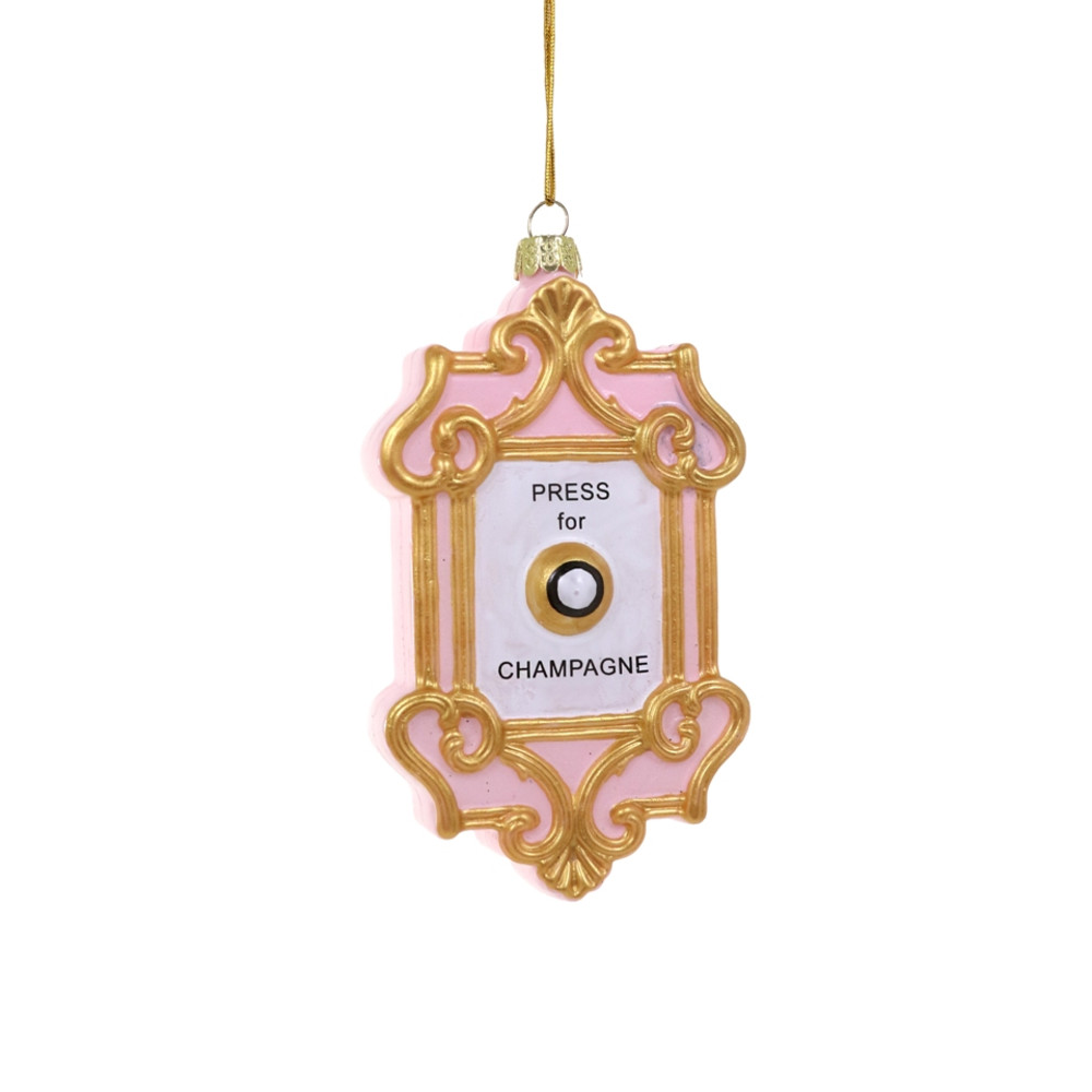 Champagne Button Ornament