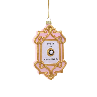 Champagne Button Ornament