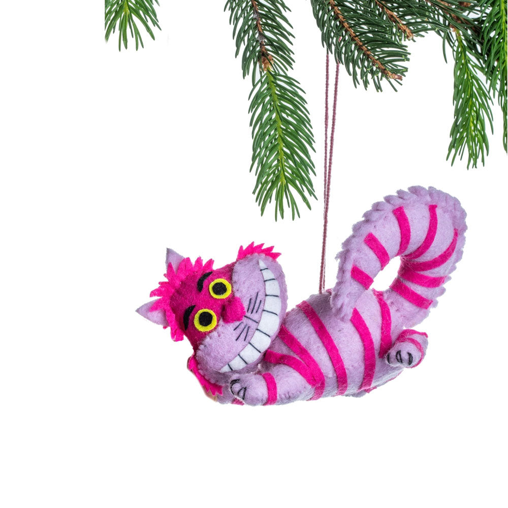 Cheshire Cat Felt Ornament
