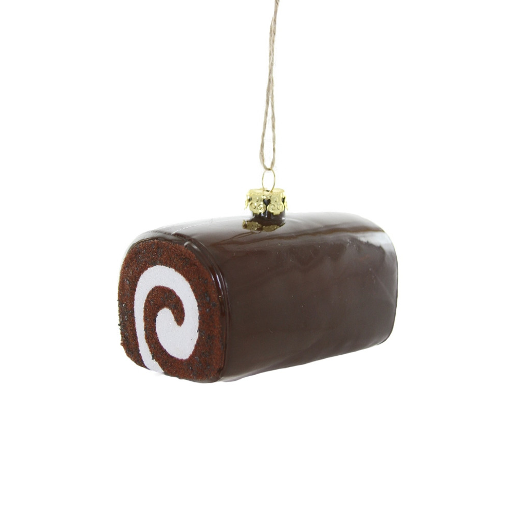 Chocolate Swiss Roll Ornament