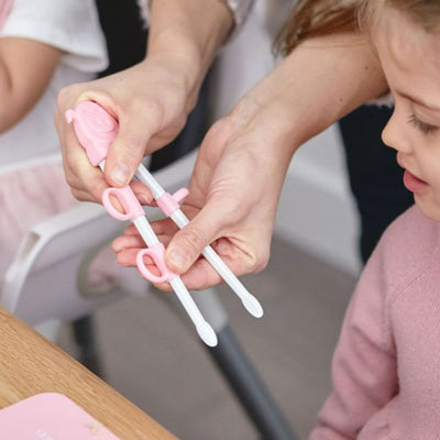Kids Learning Chopsticks