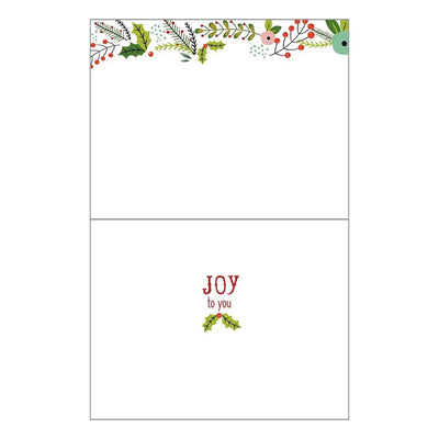 Christmas Flowers Boxed Christmas Cards  (box of 10) - Barque Gifts
