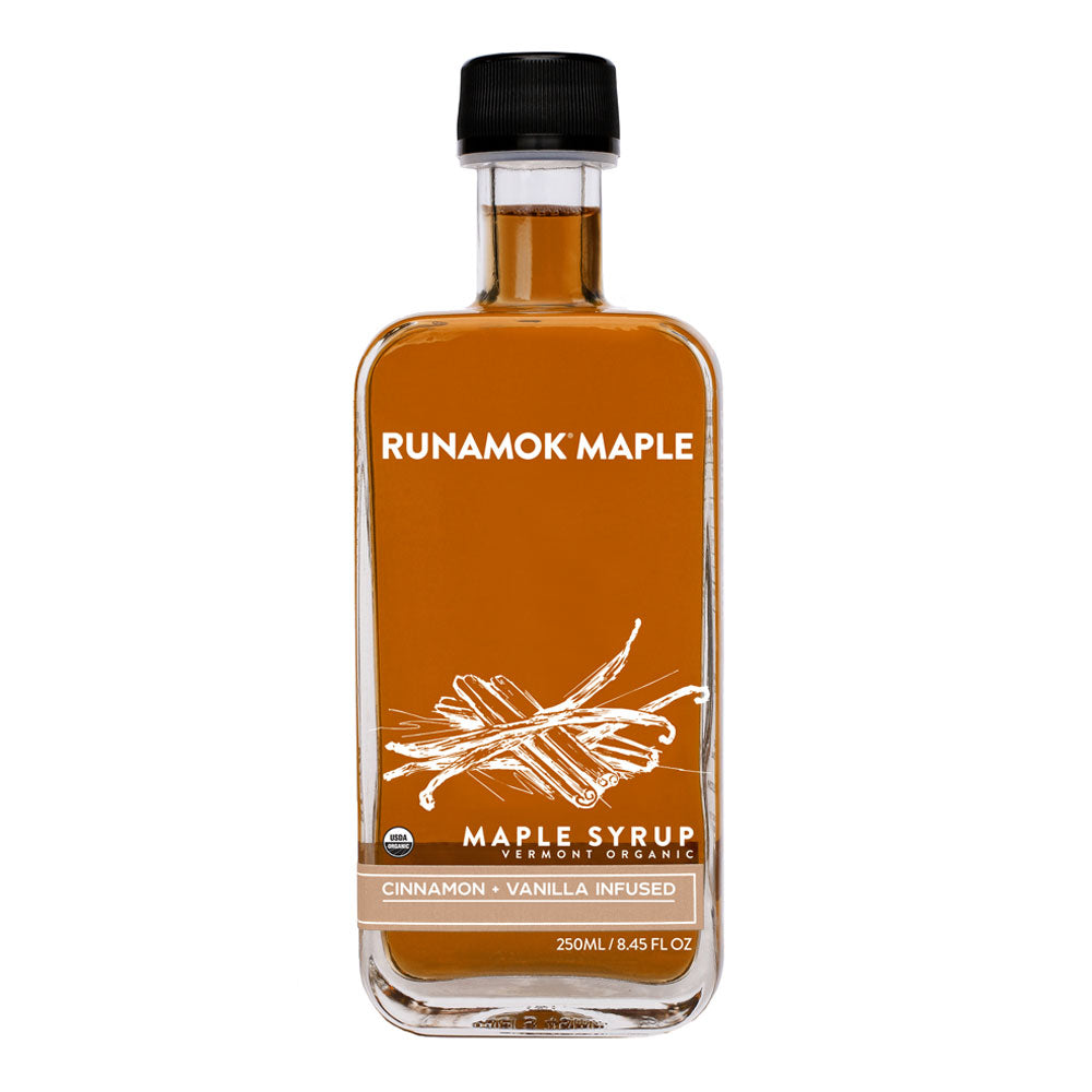cinnamon and vanilla infused maple syrup on barquegifts.com
