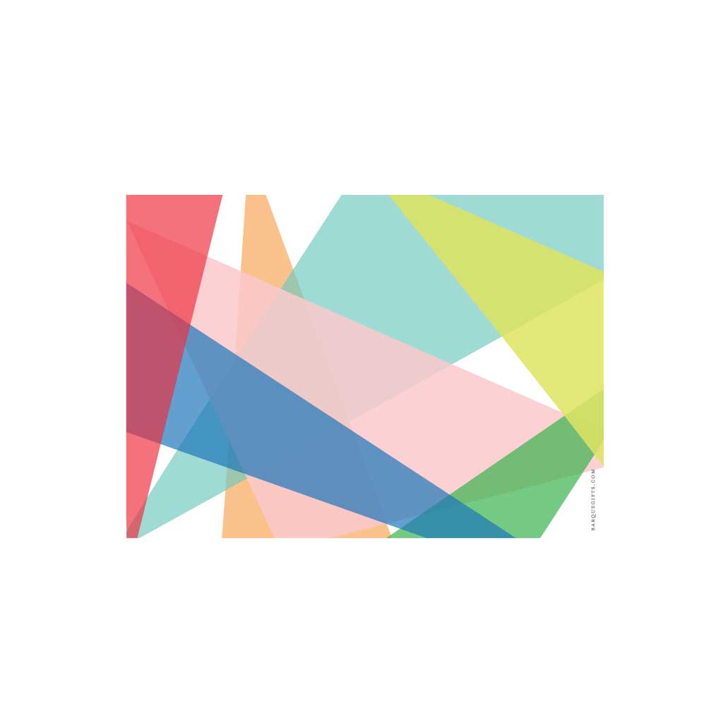 Color Block Flat Note - Barque Gifts