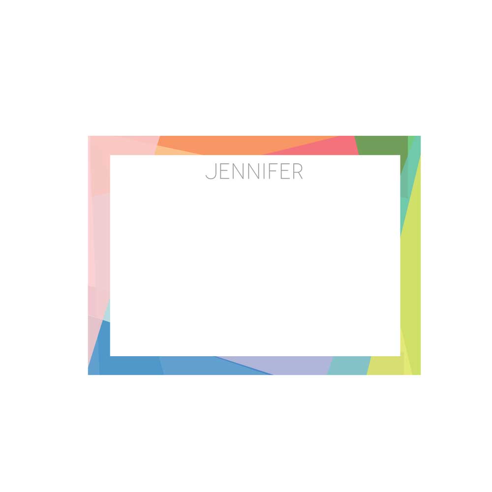 Color Block Flat Note - Barque Gifts