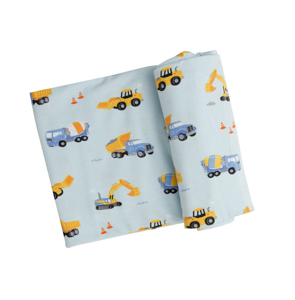 Construction Swaddle Blanket (blue)