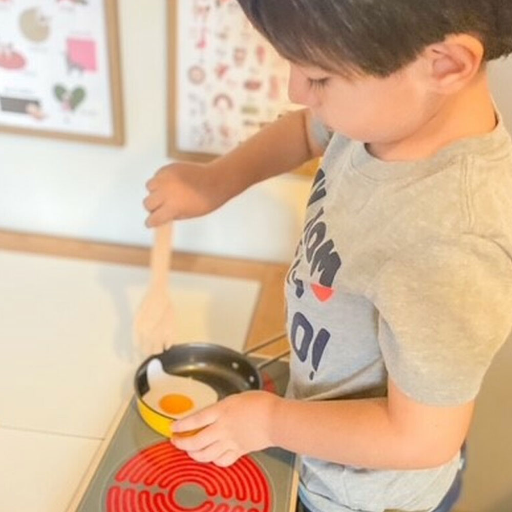 Wooden Cooktop Set