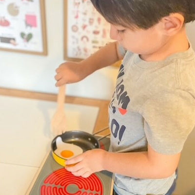 Wooden Cooktop Set