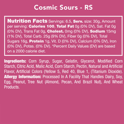 cosmic sours candy on barquegifts.com