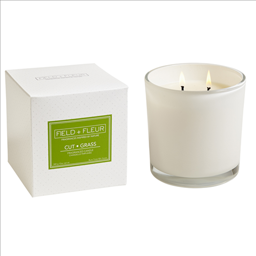 Cut Grass Field + Fleur Candles
