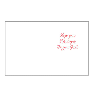 dog lights folded holiday card on barquegifts.com