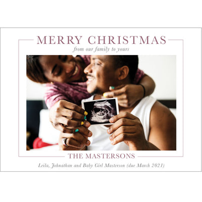 holiday photo card on barquegifts.com
