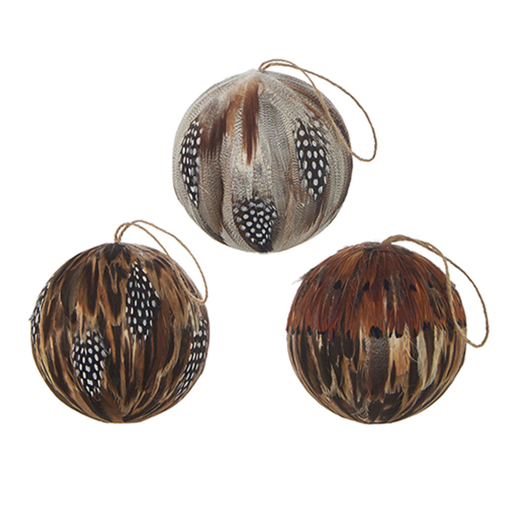 Feather Ball Ornament