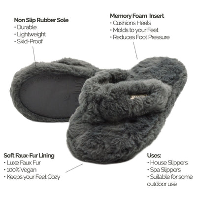 Plush Flip Flop Slippers