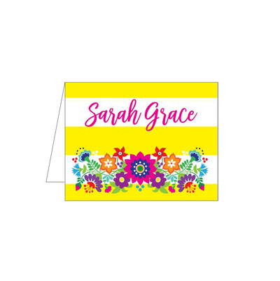 Fiesta Floral Folded Note - Barque Gifts