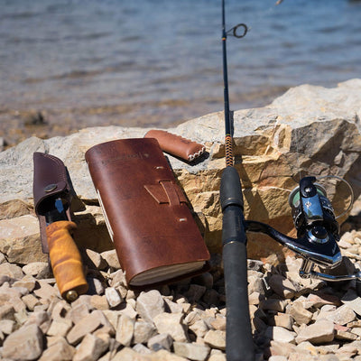 Leather Fishing Log - Barque Gifts
