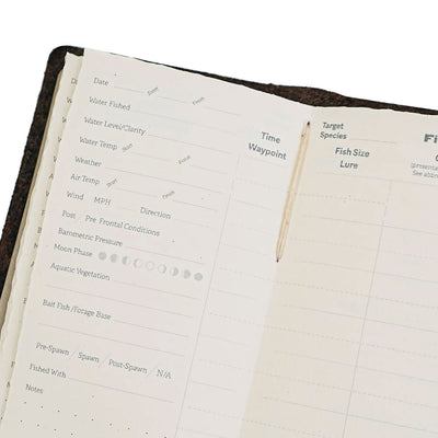 Leather Fishing Log - Barque Gifts