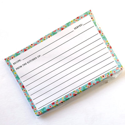 Floral Recipe Cards - Barque Gifts