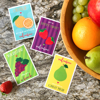 fruit punny valentines on barquegifts.com