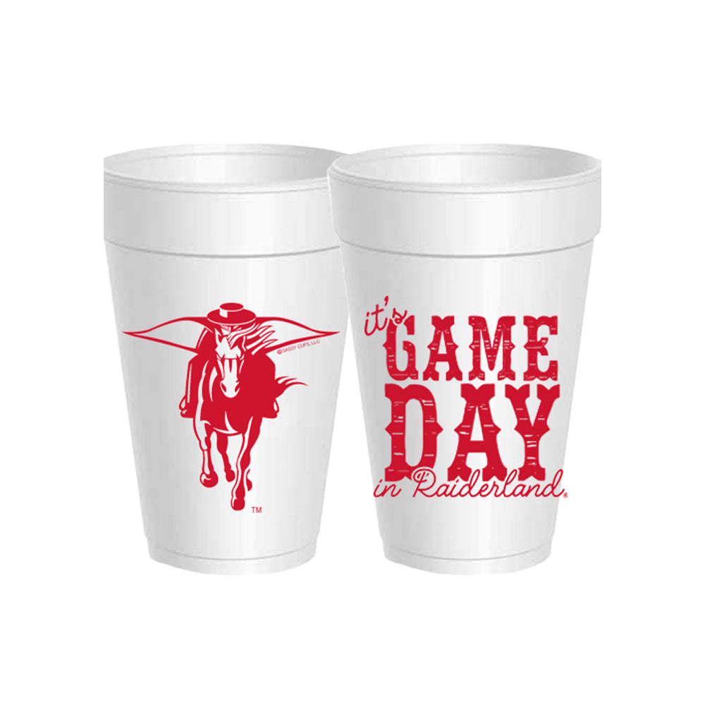 Game Day in Raiderland Foam Cups