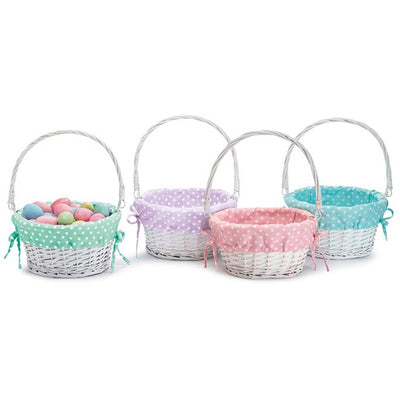 Polka Dot Willow Easter Basket