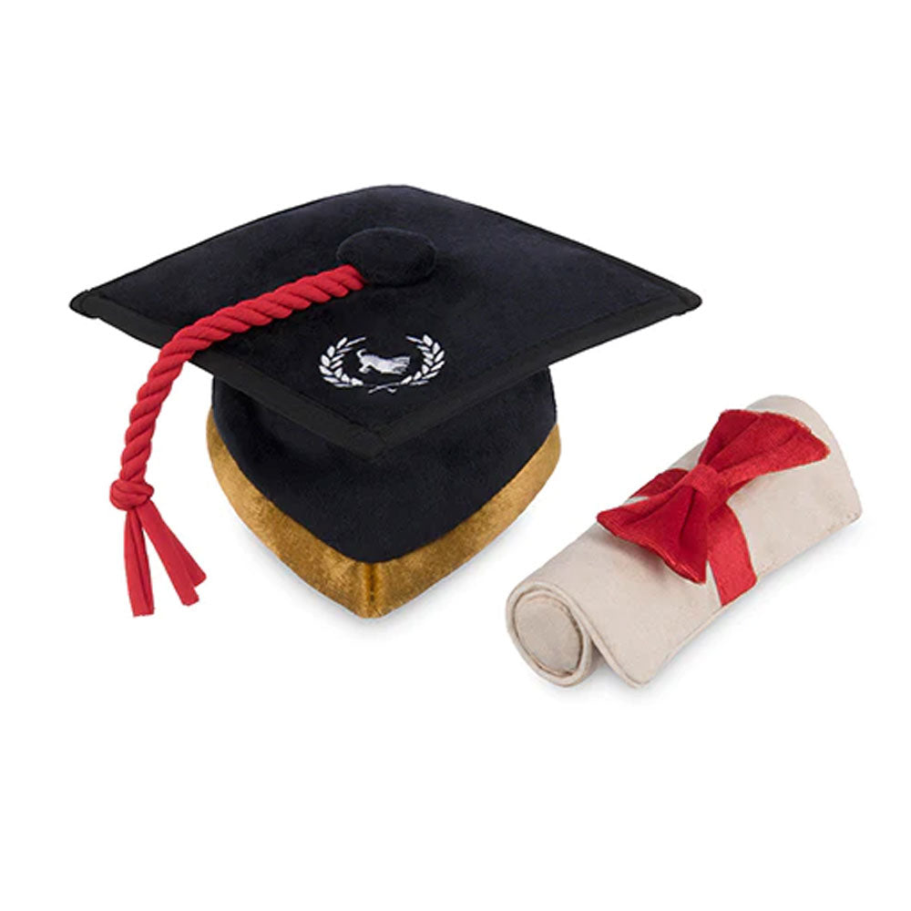 Grrraduation Cap & Scroll Dog Toy