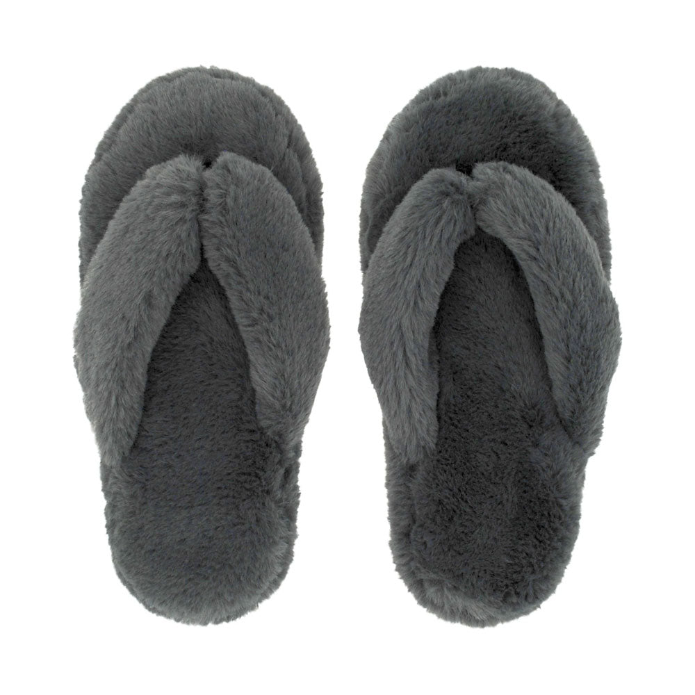 Plush Flip Flop Slippers