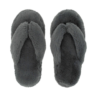Plush Flip Flop Slippers