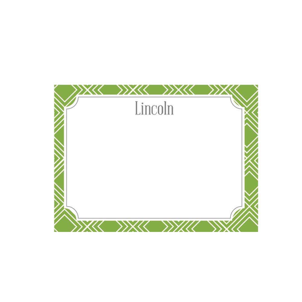 Green Diamond Flat Note - Barque Gifts