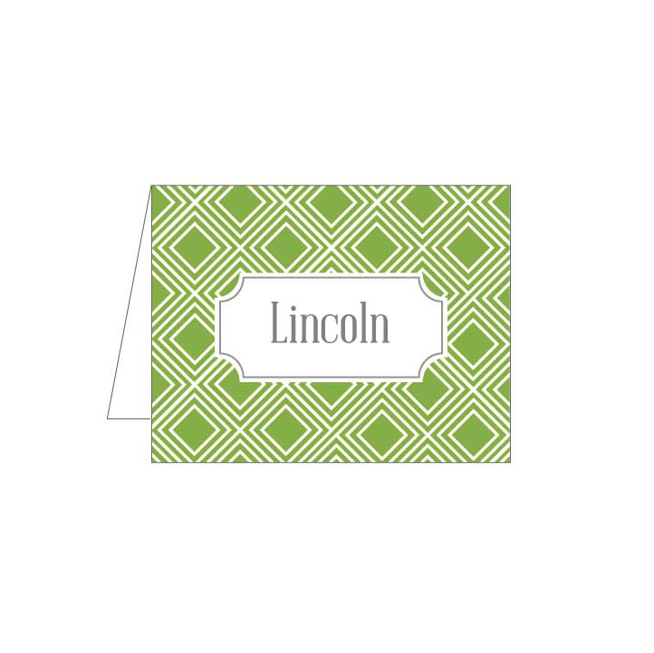 Green Diamond Folded Note - Barque Gifts