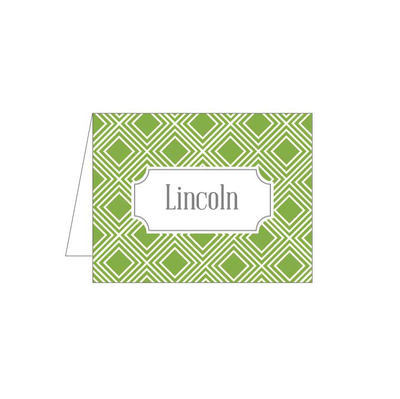 Green Diamond Folded Note - Barque Gifts