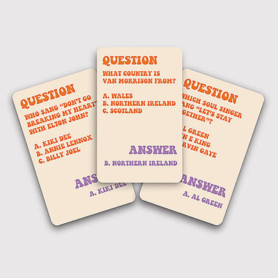 70s trivia cards on barquegifts.com