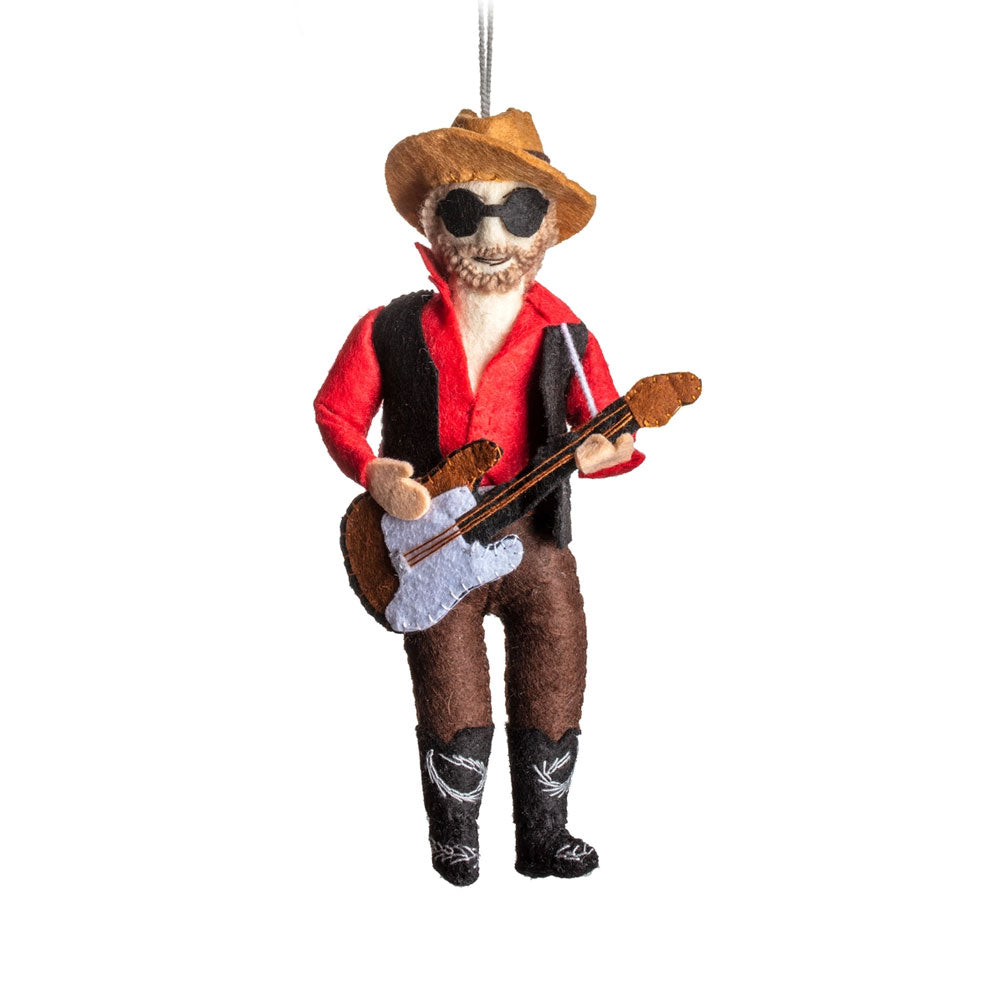 Hank Williams Jr. Felt Ornament