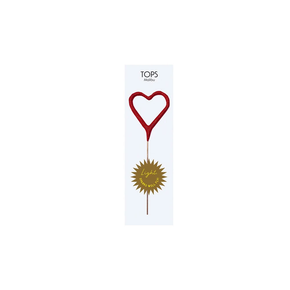 Red Heart Sparkler 4" - Barque Gifts