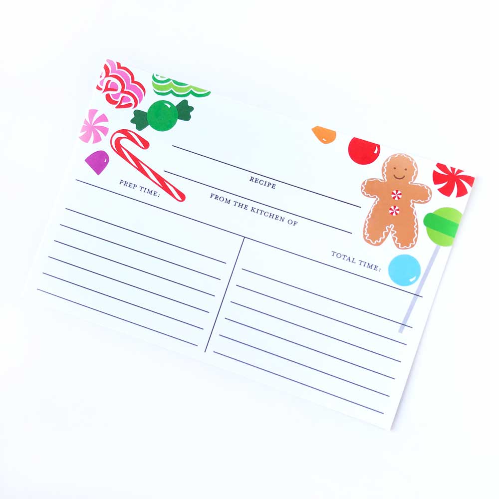 holiday recipe cards on barquegifts.com