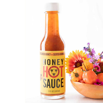 Honey Hot Sauce w/ Scotch Bonnet Peppers