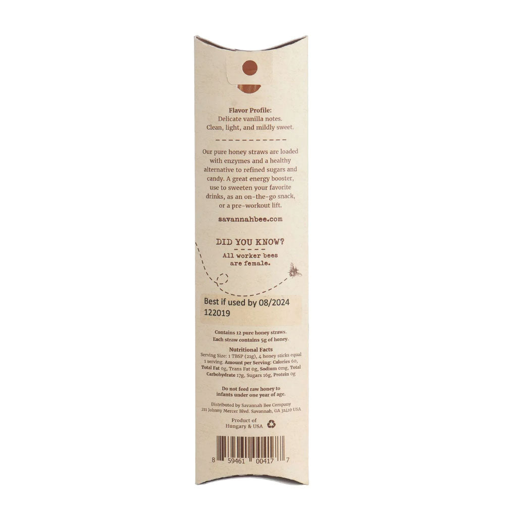 Honey Straws (box of 12)