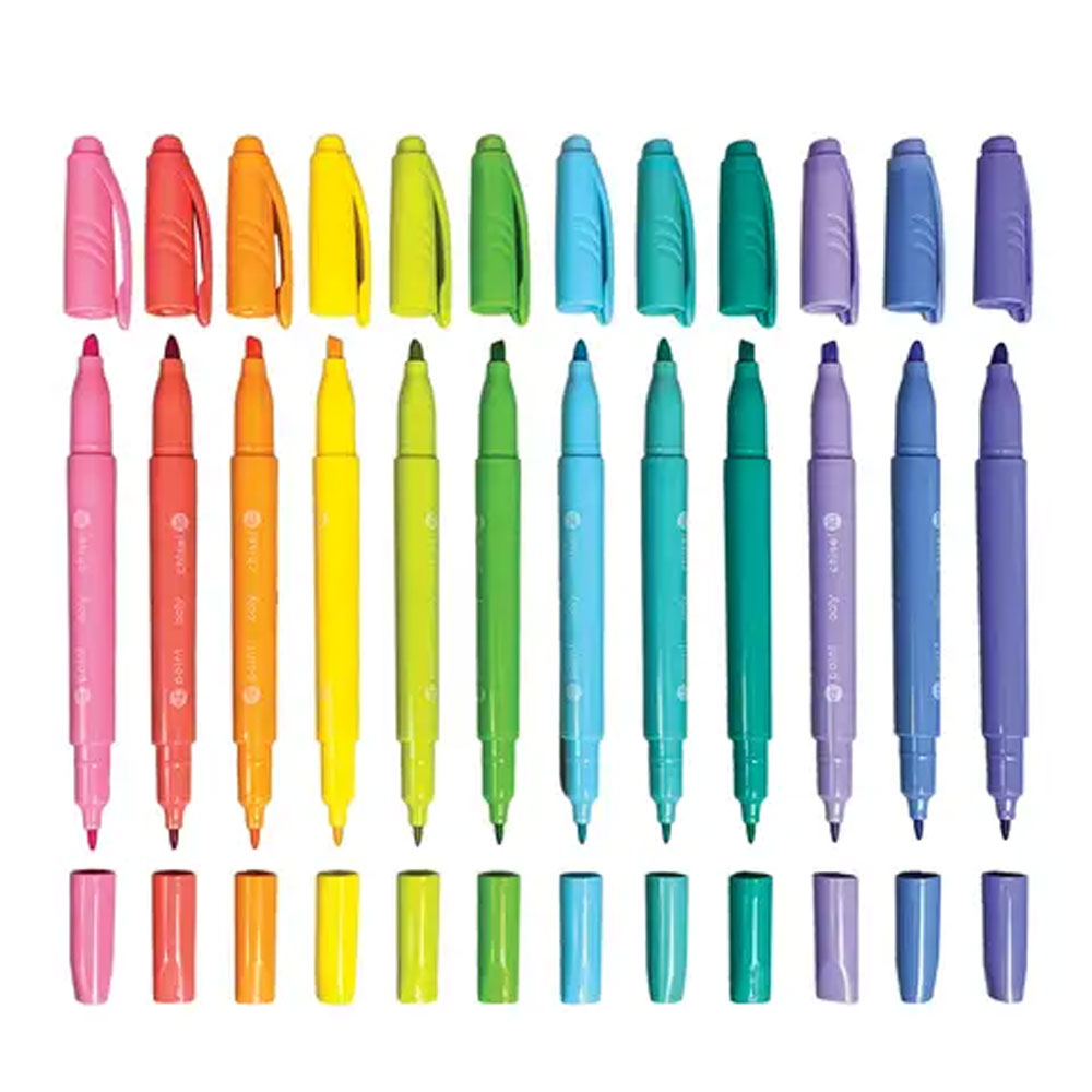 Pastel Hues Double Ended Markers