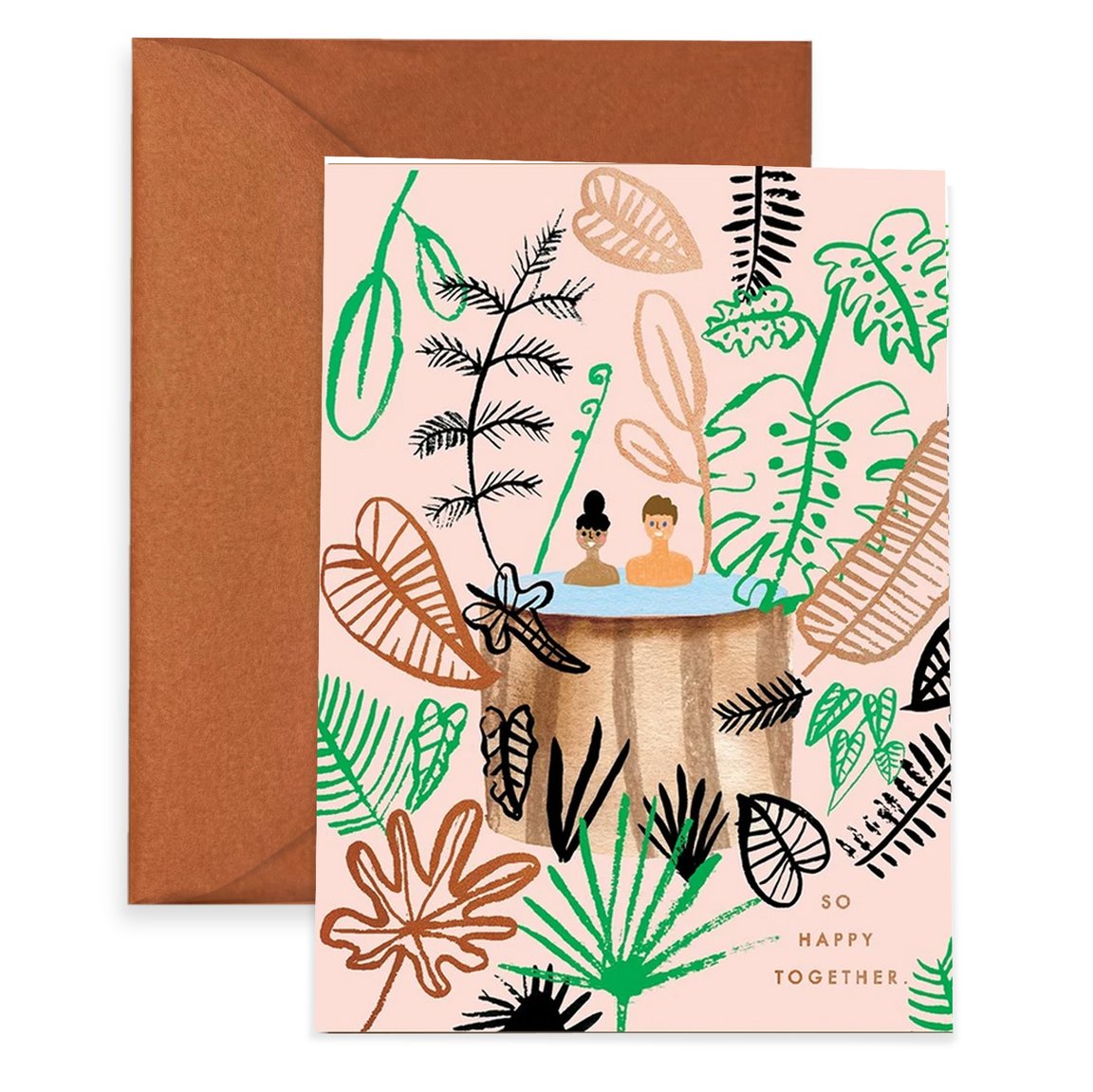 Hot Tub in Paradise Card