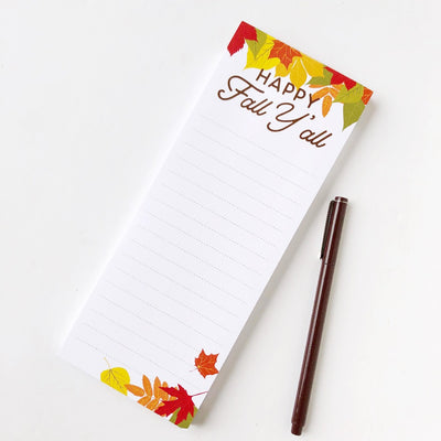 happy fall y'all notepad on barquegifts.com