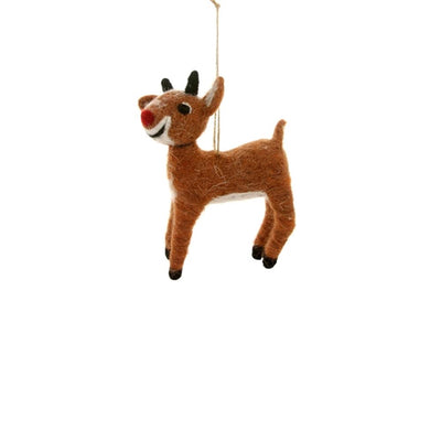 rudolph felt ornament on barquegifts.com