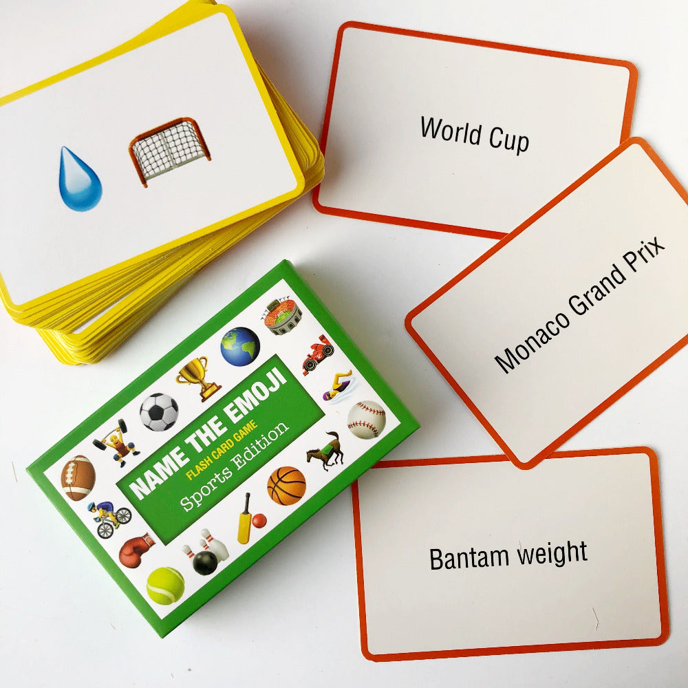 sports name the emoji card game on barquegifts.com