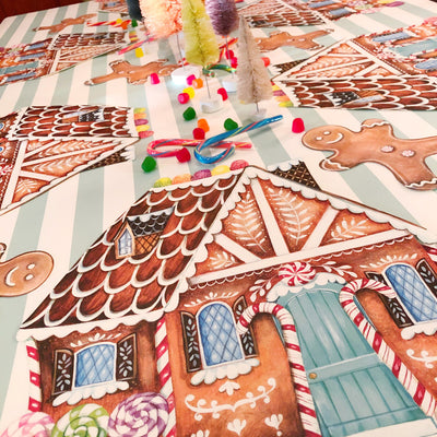 gingerbread house table decorations on barquegifts.com