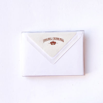 Flat Note Card w/Tissue Lined Envelope (box of 10)