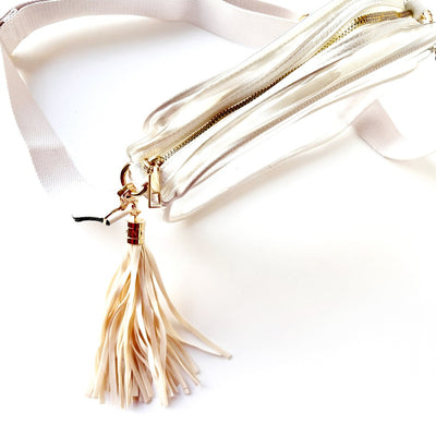 Rectangular Clear Crossbody w/Tassel