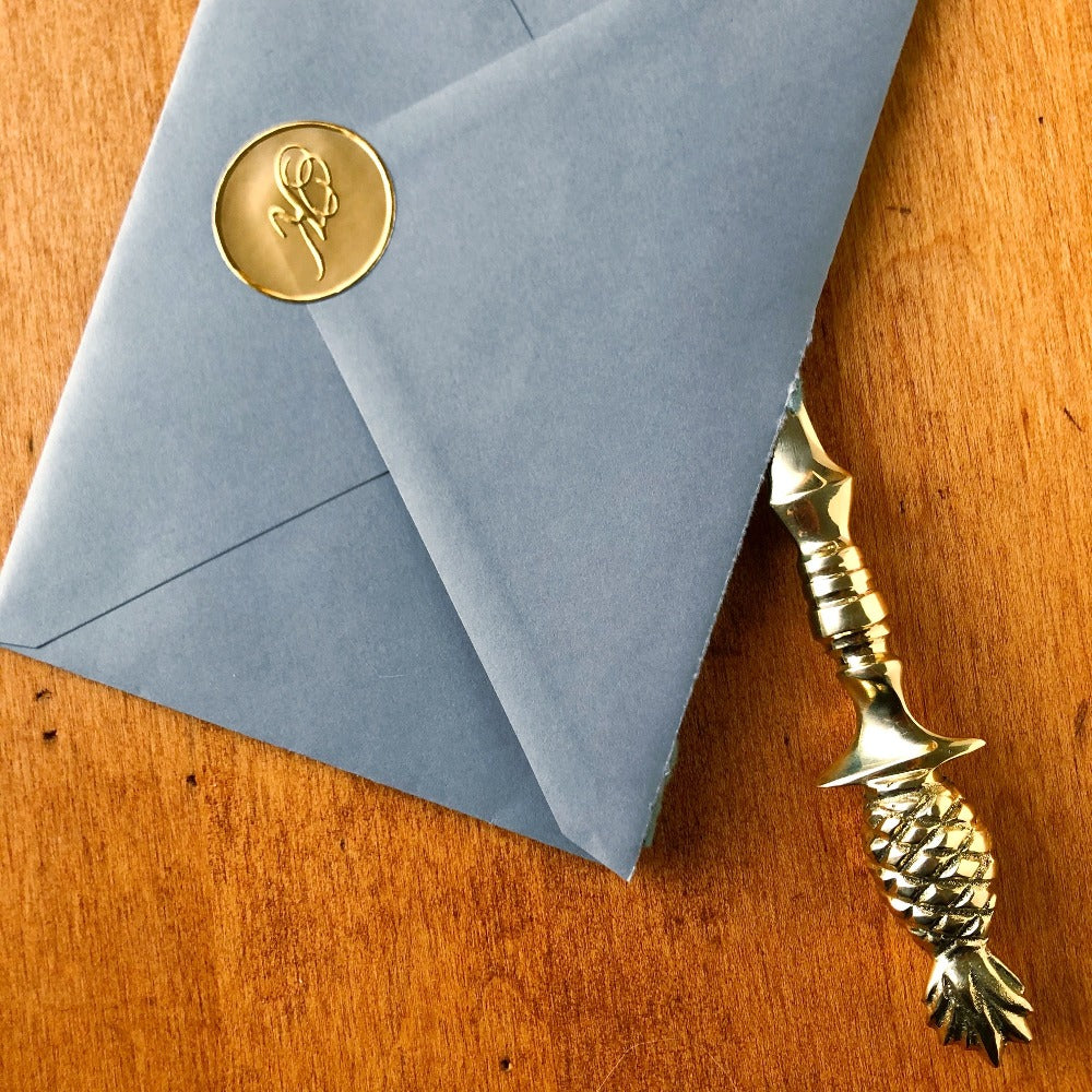 brass letter opener on barquegifts.com