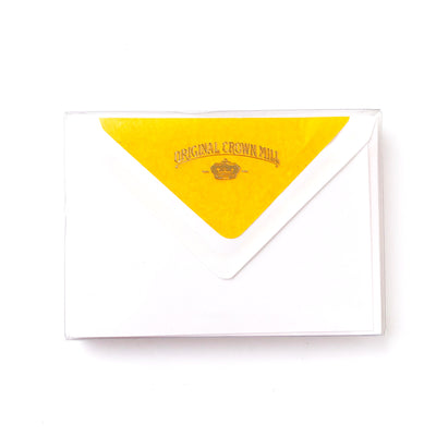 Flat Note Card w/Tissue Lined Envelope (box of 10) - Barque Gifts