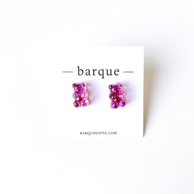gummy bear stud earrings on barquegifts.com
