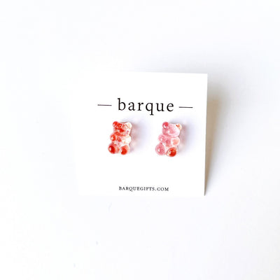 gummy bear stud earrings on barquegifts.com